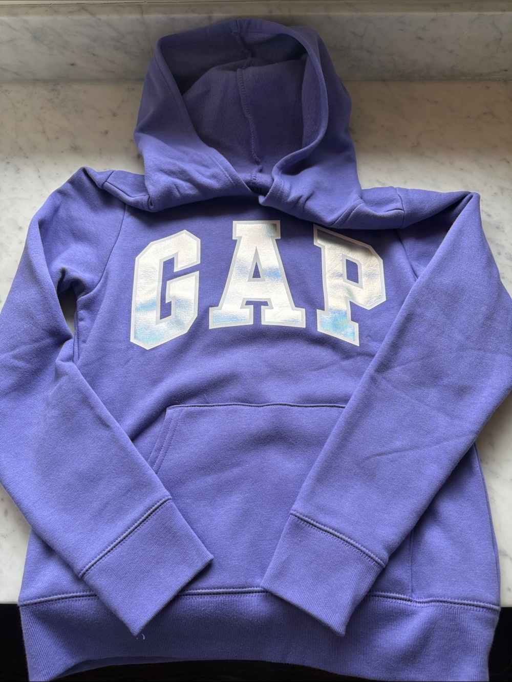 GAP Kids Lavender Purple Hoodie with White Logo